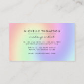 Duizelend faux Glitter Lips Visitekaartje (Achterkant)