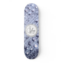 Duizelend Glittery Blue Beads Monogram