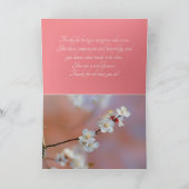 Duizelend Japans prijsbloesems Bedankkaart (Binnen)