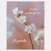 Duizelend Japans prijsbloesems Fleece Deken (Voorkant)