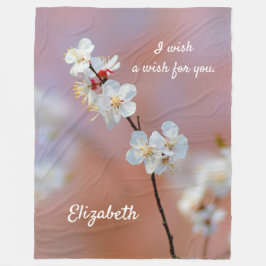 Duizelend Japans prijsbloesems Fleece Deken