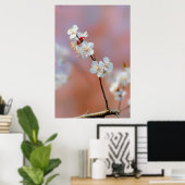 Duizelend Japans prijsbloesems Poster (Thuiskantoor)