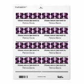 Duizelend Retro-bladplaatlabels Etiket (Full Sheet)