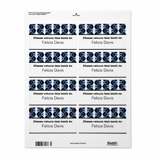 Duizelend Retro-bladplaatlabels Etiket (Full Sheet)