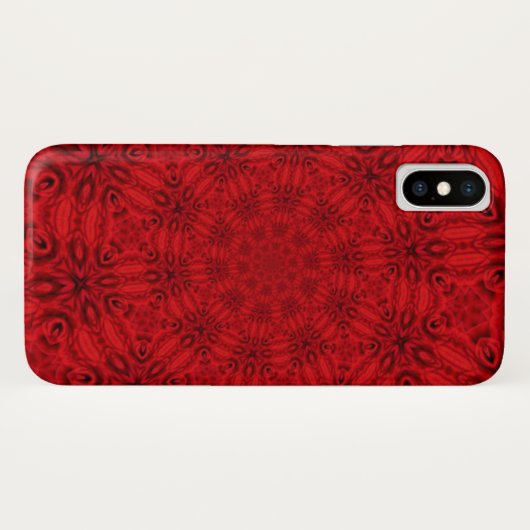 Duizelend roodpatroon Case-Mate iPhone case (Achterkant (horizontaal))
