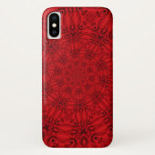 Duizelend roodpatroon Case-Mate iPhone case (Achterkant)