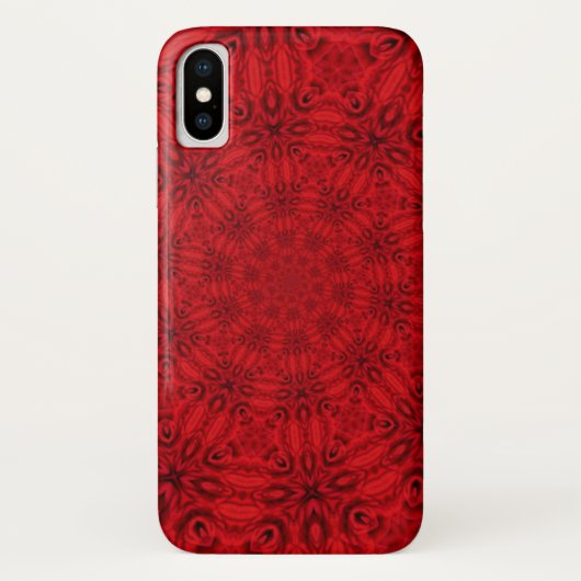 Duizelend roodpatroon Case-Mate iPhone case (Achterkant)