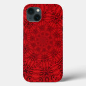 Duizelend roodpatroon Case-Mate iPhone case (Achterkant)