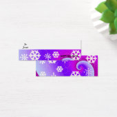 Duizelend Snowflakes Holiday Gift Label Mini Visitekaartjes (Bureau)
