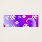 Duizelend Snowflakes Holiday Gift Label Mini Visitekaartjes (Achterkant)
