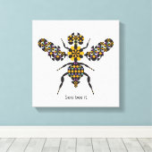 Duizelende afdruk van het schilderij van het honin canvas afdruk (Insitu (Houten vloer))