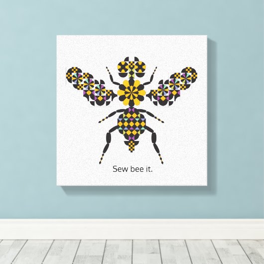 Duizelende afdruk van het schilderij van het honin canvas afdruk (Insitu (Houten vloer))