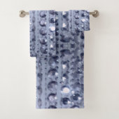Duizelende blauwe kralen bad handdoek (Insitu)