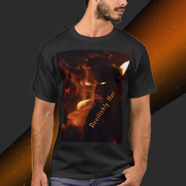 Duizelende brandende flames Fotografisch  T-shirt