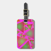 Duizelende driehoeken bagagelabel (Voorkant verticaal)