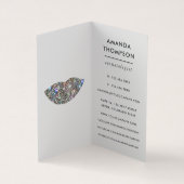 Duizelende faux Glitter Lips Makeup Artiest Busine Visitekaartje (Binnen)