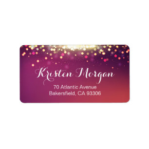 Duizelende Glamour Gold Glitter Sparkle Stippen Etiket