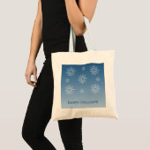 Duizelende kerststerren Canvas tas, blauw Tote Bag (Voorkant (product))