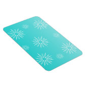 Duizelende kerststerren Flexi Magnet, Aqua Magneet (Rechterzijde)