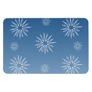 Duizelende kerststerren Flexi Magnet, Blauw Magneet