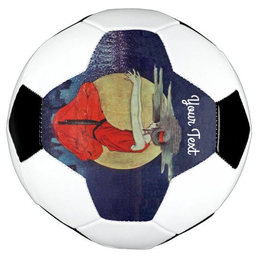 Duizelende mysterieuze vrouw Night Sky Magische st Voetbal (Gedraaid)