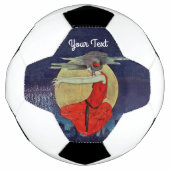 Duizelende mysterieuze vrouw Night Sky Magische st Voetbal (Voorkant)