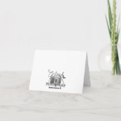 Duizelende notitiekaart voor vlinder (Achterkant)