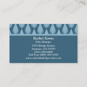 Duizelende regendruppels Visitekaartje, briljant b Visitekaartje (Achterkant)