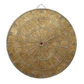 Duizelende rimpels van Gold Pattern Dart Boards Dartbord (Voorkant)