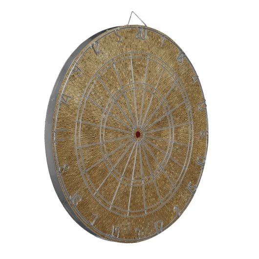 Duizelende rimpels van Gold Pattern Dart Boards Dartbord (Voorkant Links)