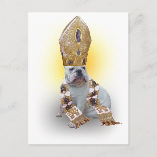 Duizelende stierenhond briefkaart (Voorkant)