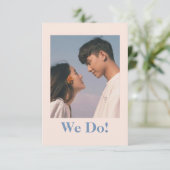 DUIZELIG BEIGE BLAUW GEDEMPTE TONEN KAART (Staand voorkant)