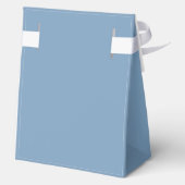 Duizelig blauw kustmonogram minimaal bedankdoosjes (Achterkant)