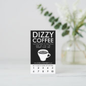 duizelig koffie loyaliteitsprogramma klantenkaartje (Staand voorkant)