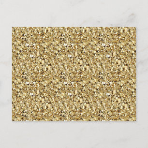 Duizelig kristal - metallisch goud briefkaart
