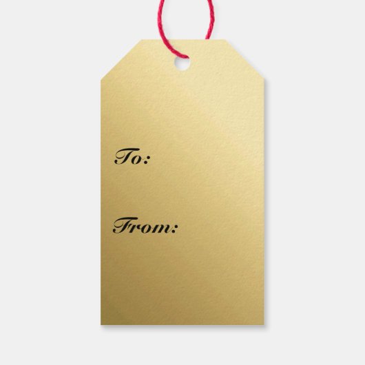 Duizelig kristal - metallisch goud cadeaulabel (Achterkant)