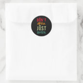 Duizeligheid Dyslexie Ronde Sticker (Tas)
