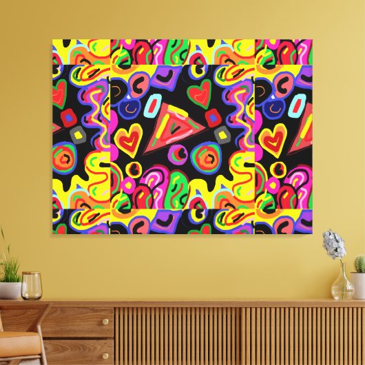 Duizeligheid van de geest canvas afdruk (Insitu (Woonkamer))