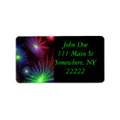 Duizelingwekkend vuurwerk etiket (Voorkant)