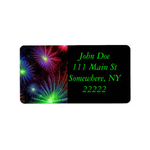 Duizelingwekkend vuurwerk etiket