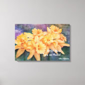 Duizelingwekkende Daffodils in Waterkleuren Canvas Afdruk (Voorkant)