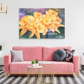 Duizelingwekkende Daffodils in Waterkleuren Canvas Afdruk (Insitu (Woonkamer))