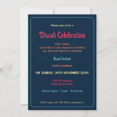 Duizelingwekkende Diwali Delight: De vreugdevolle  Kaart (Achterkant)