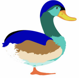 Duizelingwekkende eend: Waddle in stijl uitsparing Staand Fotobeeldje