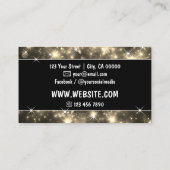 Duizelingwekkende Galaxy Nebula Glitter Sprankelen Visitekaartje (Achterkant)