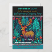 Duizelingwekkende Herten jaarlijkse Kerstfeest Kaart (Voorkant)