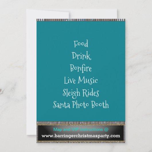 Duizelingwekkende Herten jaarlijkse Kerstfeest Kaart (Achterkant)