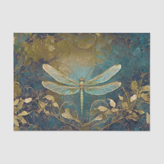 Duizelingwekkende libel, Gossamer vleugels Tissuepapier (Voorkant)