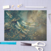 Duizelingwekkende libellen, elegante dansen tissuepapier (Craft)