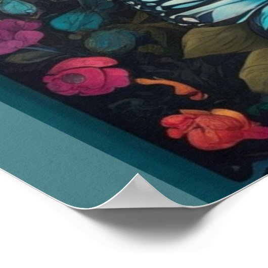 Duizelingwekkende Sugar Skull Art: Dag van de Dode Poster (Hoek)